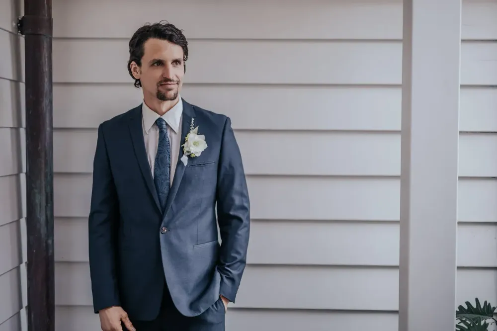 Byron bay beach wedding photo
