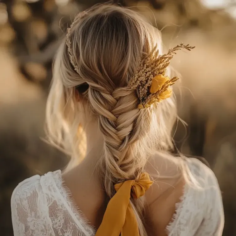 Braided  wedding hairstyle