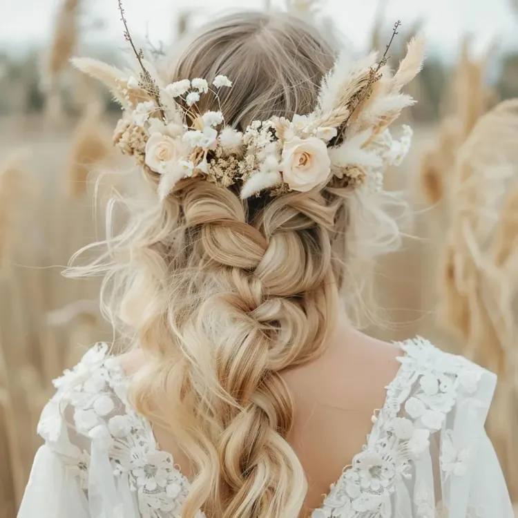 Braided  wedding hairstyle