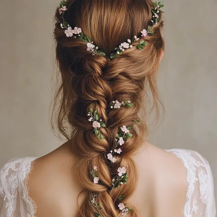 Braided  wedding hairstyle