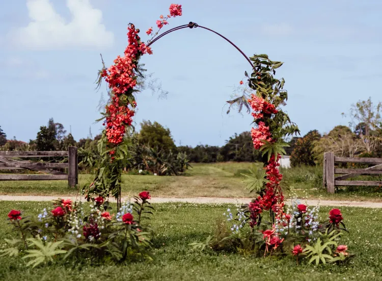 Ceremony wedding flowers