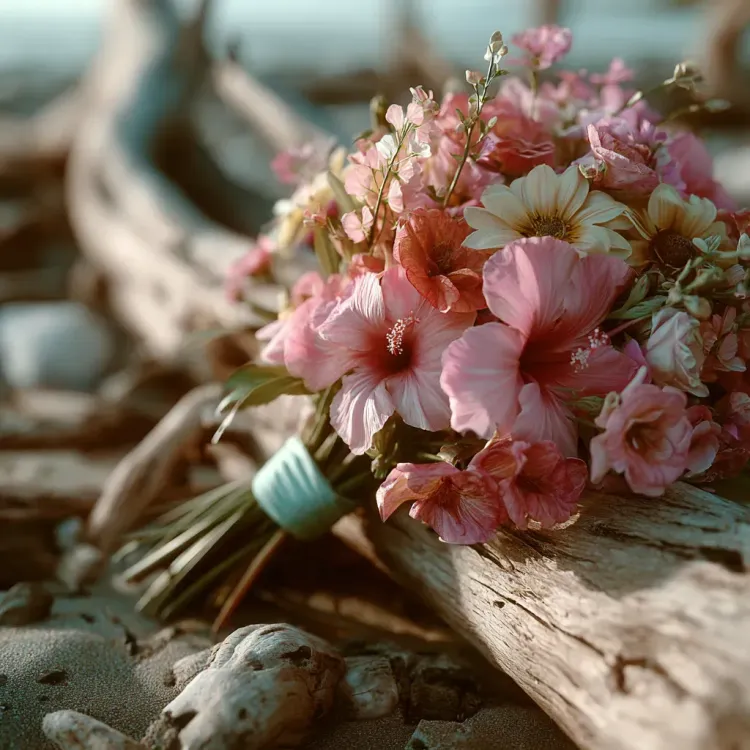 Tropical wedding flowers