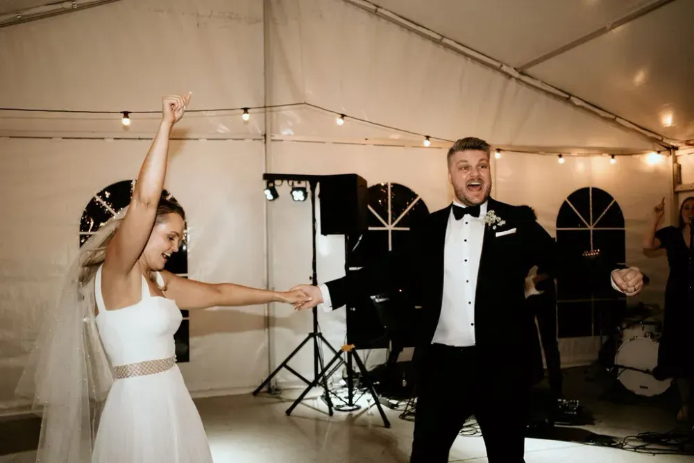 Alison and Brock wedding photo