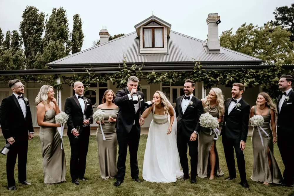 Alison and Brock wedding photo