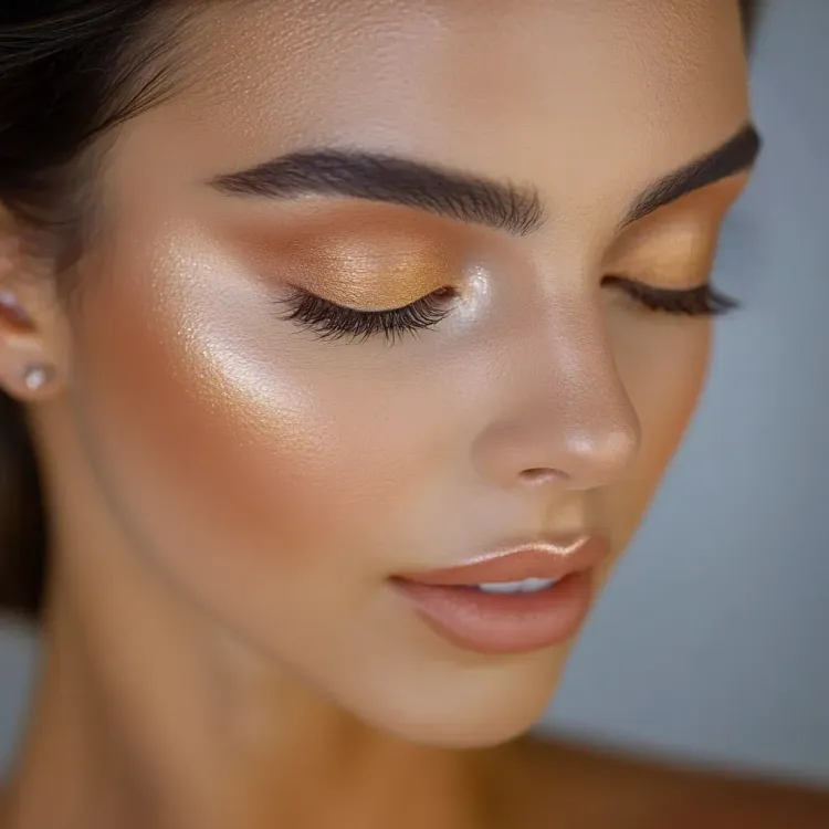 Glam wedding make up