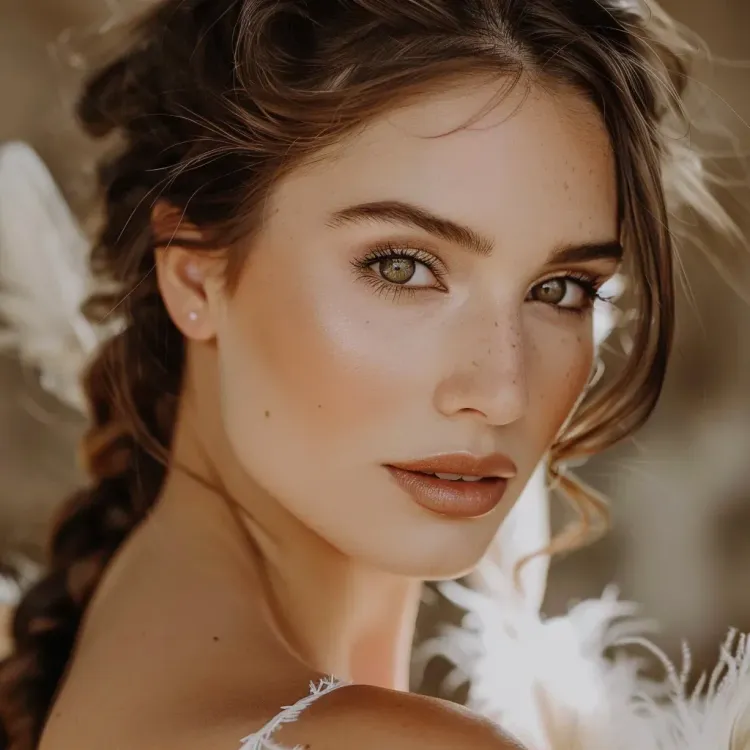Natural/Nude wedding make up