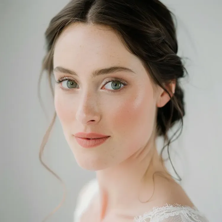 Natural/Nude wedding make up