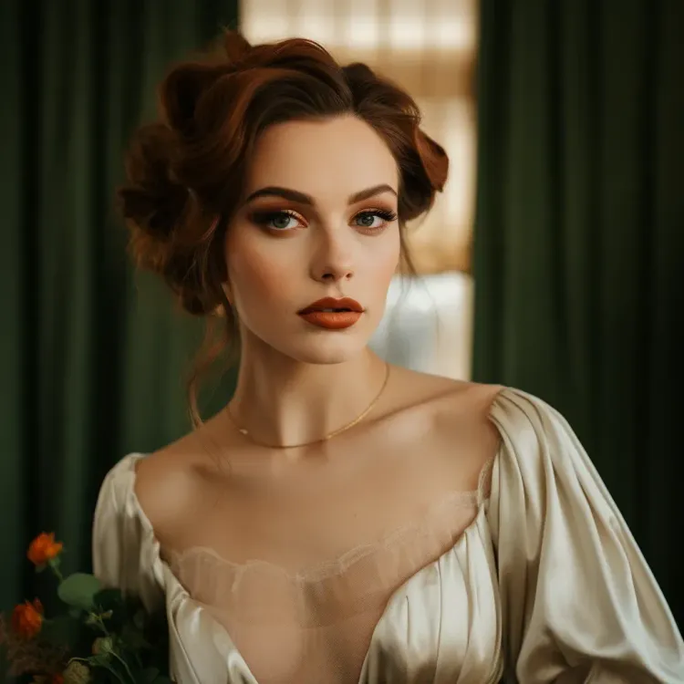Vintage wedding make up