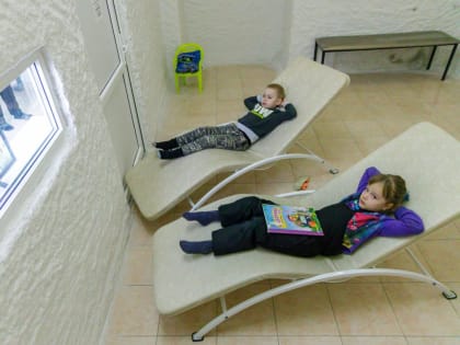 В детской поликлинике Люберец начала работать соляная пещера