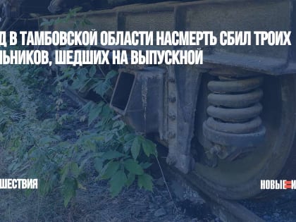 Поезд в Тамбовской области насмерть сбил троих школьников, шедших на выпускной