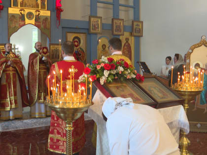Молебен за Россию отслужили в храме Дмитрия Донского в Иркутске