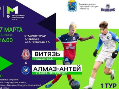 В Подольске стартуют соревнования дивизиона Б Молодежной футбольной лиги