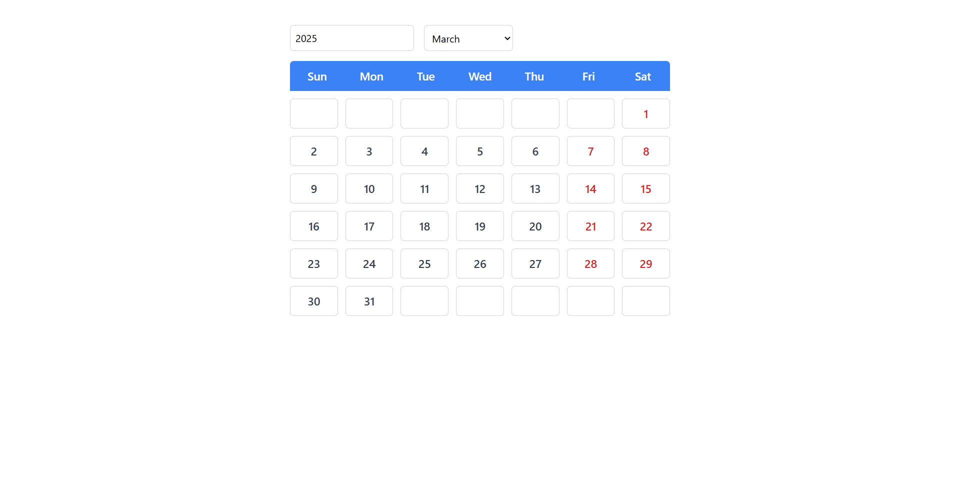 Calendar