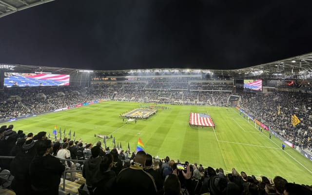 BMO Stadium in Los Angeles representing Olympic flag football at LA28