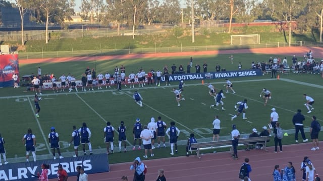Team USA men’s flag football team playing Canada at Dignity Health Sports Park in Los Angeles