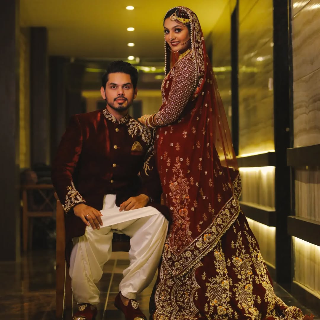 Traditional Indian bridal photoshoot poses