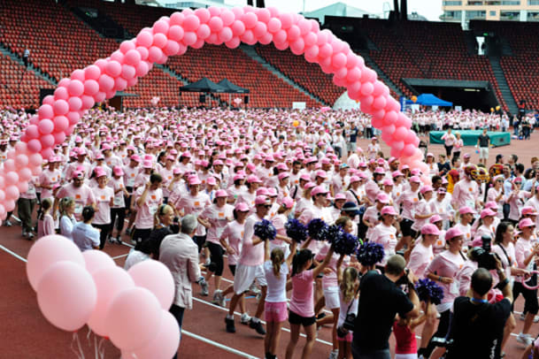 Pink Ribbon Charity Walk 2012: Laufen für den guten Zweck