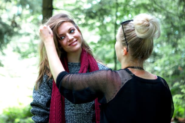 Öko-Mode: Das Making-of zum Fotoshooting im Wald