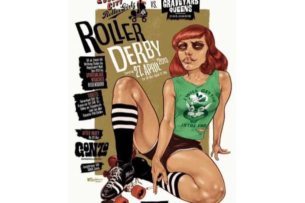 Rasantes Rollen, Raufen inklusive: das zweite Heimspiel der Zürich City Rollergirlz