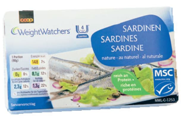 Sardine Nature: nachhaltige Büchsensardinen