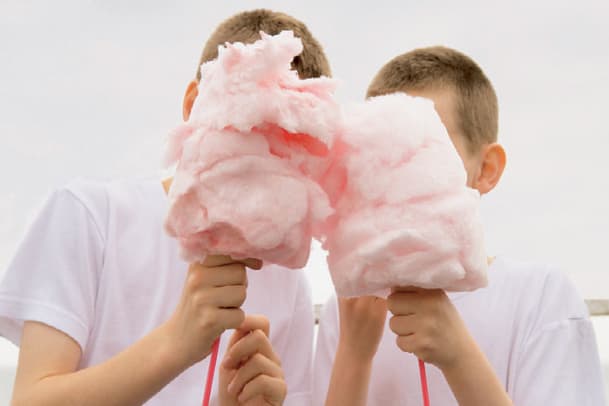 Mit Zuckerwatte auf Wolke sieben