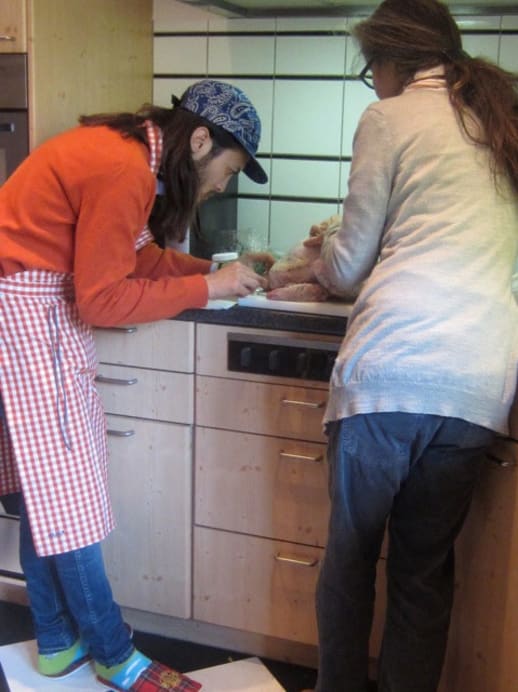 Die Making-of-Bilder zum Shooting vom Weihnachts-Menü