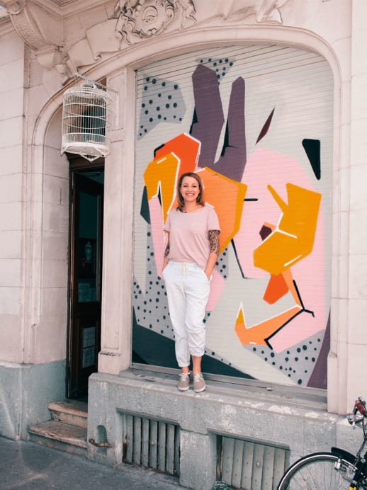 Mutige Jungunternehmerin: Andrea Schmeitzky mit Café Salon