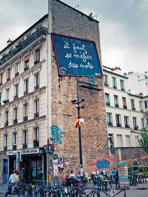 Postkarte aus Paris: Quartier Belleville