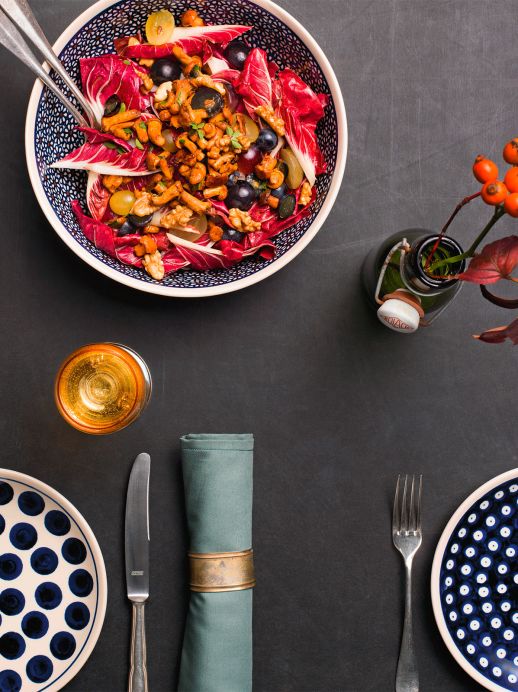 Rezept für Herbst-Salat mit Eierschwämmli und Baumnüssen
