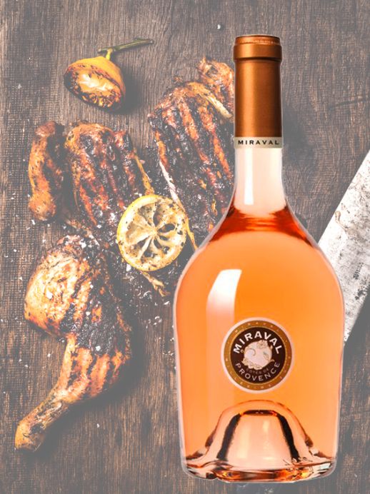 Wein-Tipp zum Grill-Huhn: Miraval Rosé 2013