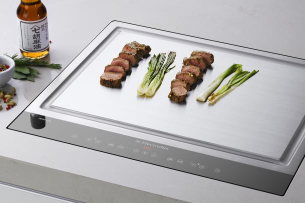 Schöner Braten mit Teppan Yaki