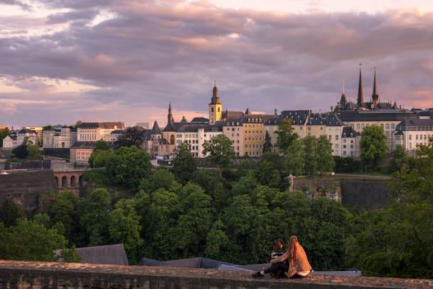 Luxemburg-Stadt, buntes Leben mittendrin
