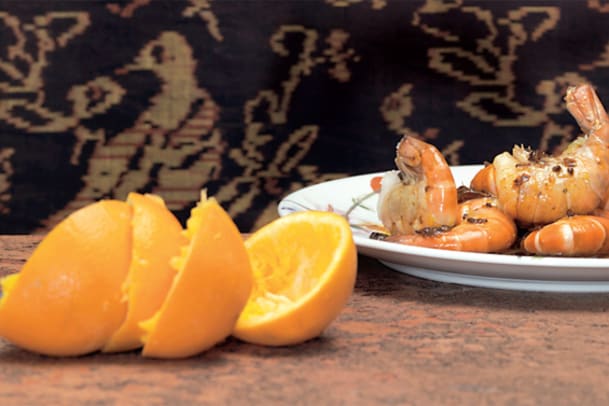 Orangen-Shrimps