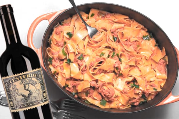 Wein-Tipp zu Pasta mit Brasatosugo: Centurio Primitivo 2011