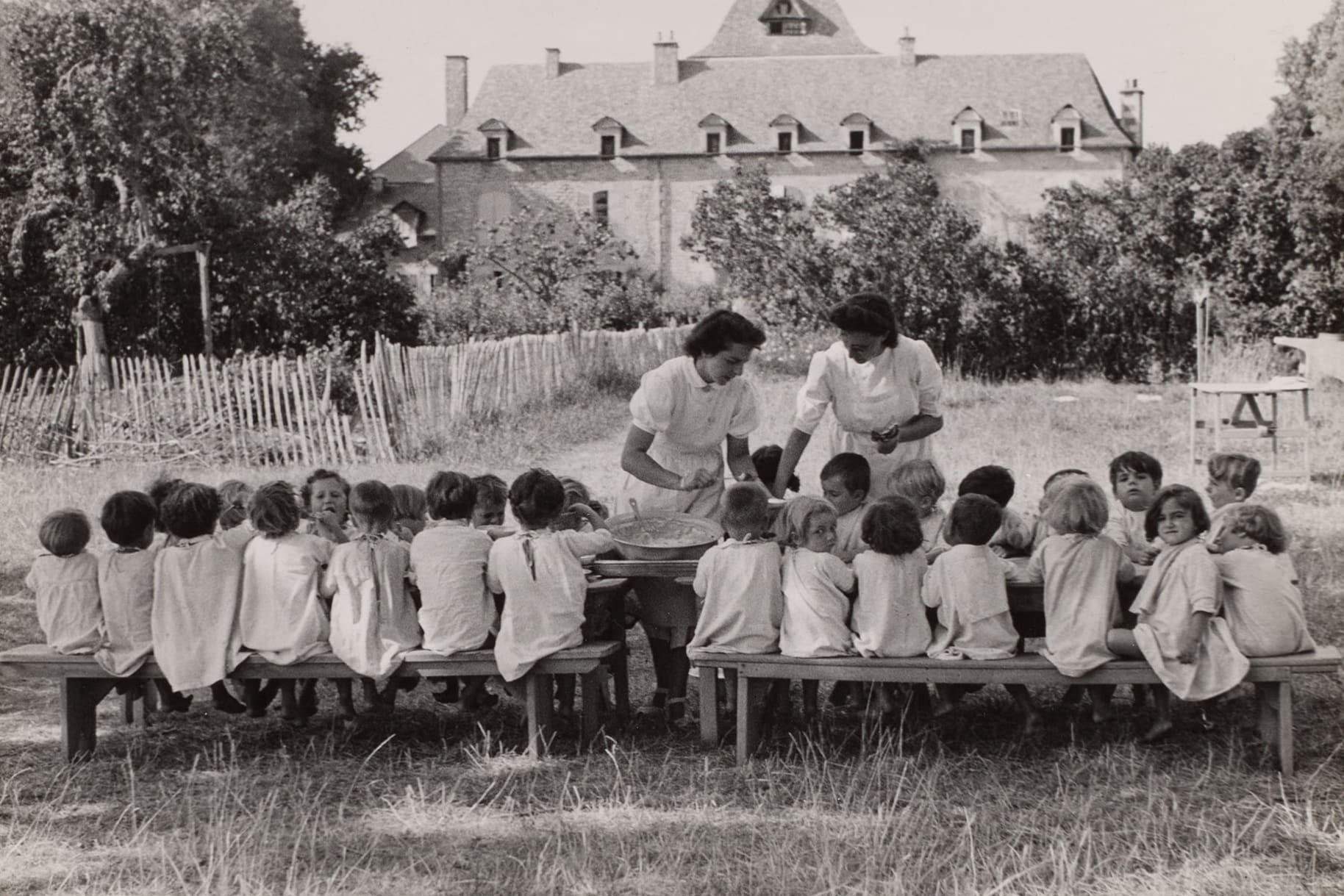 Kinderhilfe Schweizerisches Rotes Kreuz, Montagnac, Frankreich, 1944–1945
