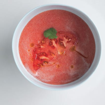 Flüssig-scharfer Tomatensalat