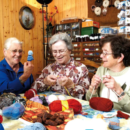 Stricken für Senioren