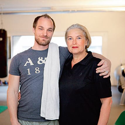 Irène Schneider-Ritzmann mit Mental und Personal Trainer Dave Baucamp