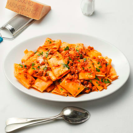 Pasta al sugo di salsiccia