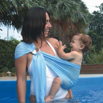 Tragetuch für wasserscheue Babies