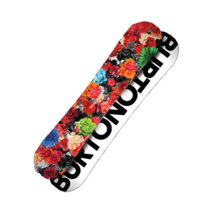 Blumiger Wintersport: Snowboards von Burton