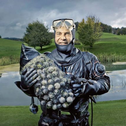 Der Golfballtaucher