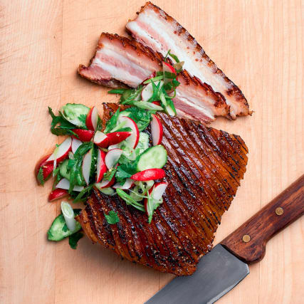 Rezept-Tipp: Schweinebauch mit Koriander