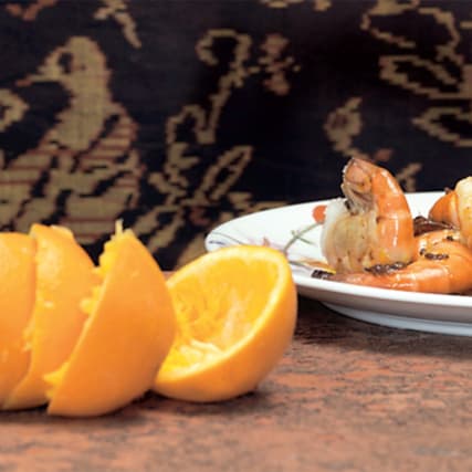 Orangen-Shrimps