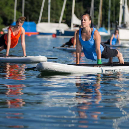 Yoga auf dem Wasser