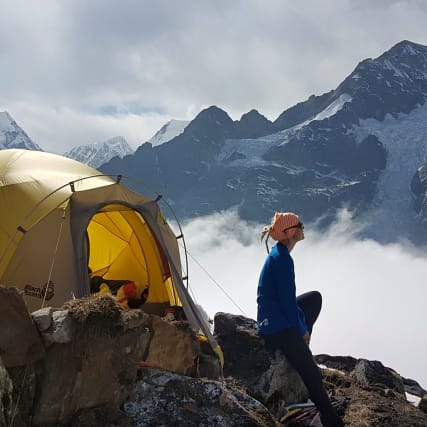 Wenn man auf den Mount Everest steigt