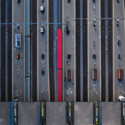 Auf und davon mit dem Zug