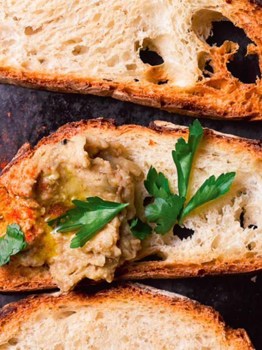Auberginen-Aufstrich: Rezept für Baba Ghanoush