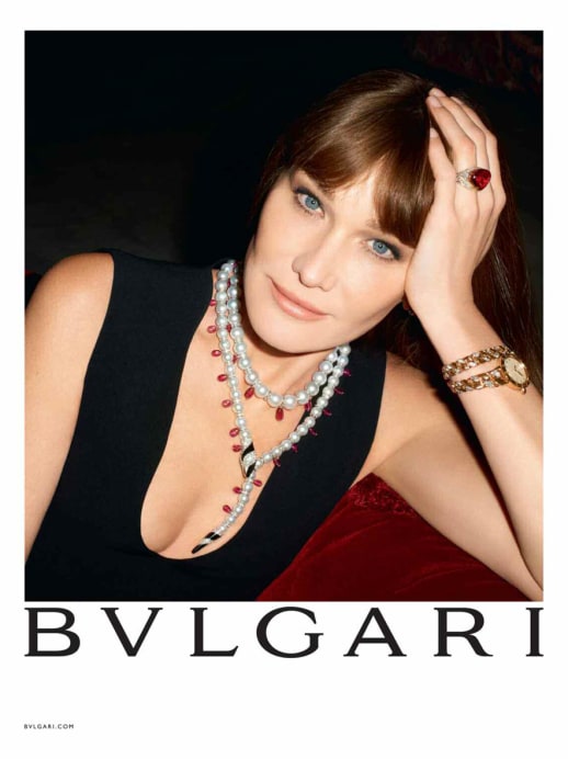 Carla Bruni-Sarkozy ist das neue Gesicht von Bulgari