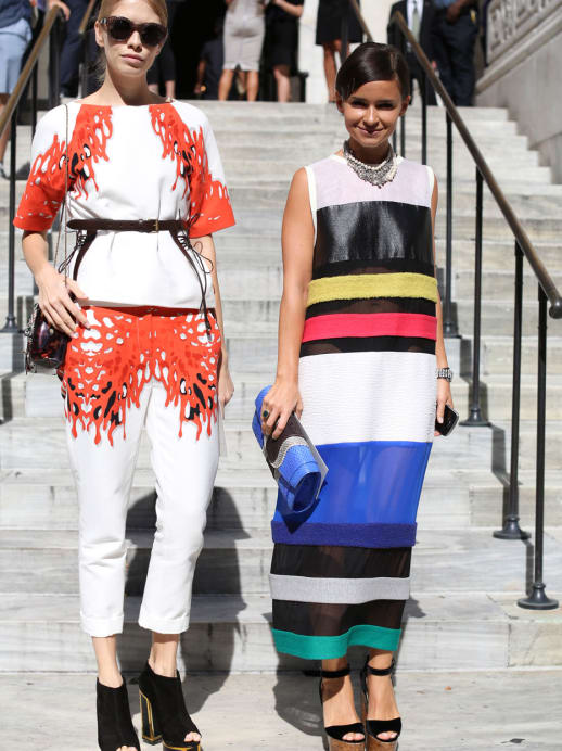 Streetstyle an der New Yorker Fashion Week